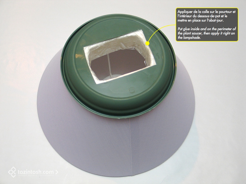 Mise en place du support de flash