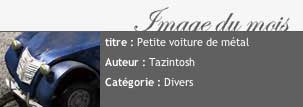 Petite voiture de m&eacute;tal - FrenchCinema 4D - Image du mois