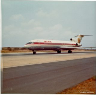 Boeing 727 au roulage. 